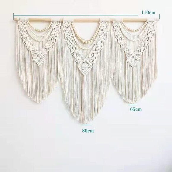 NEW large macrame wall hanging - Boho Tapestry Macrame Wall Decor Art - Picture 9 of 10